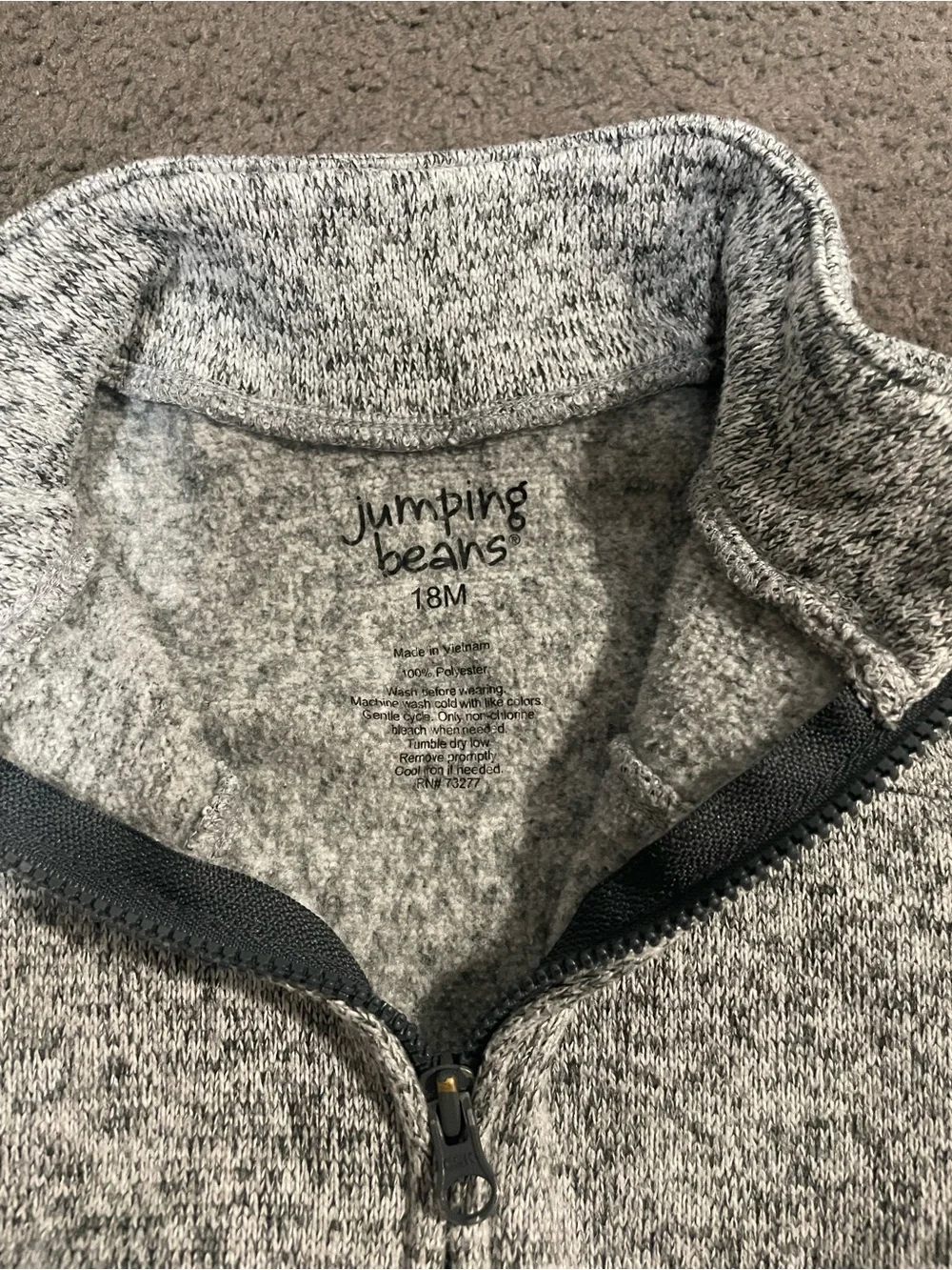 Kids Grey Knit Jacket